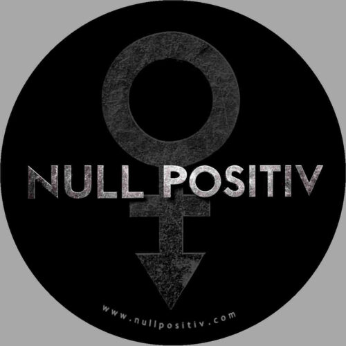 Null Positiv Aufkleber