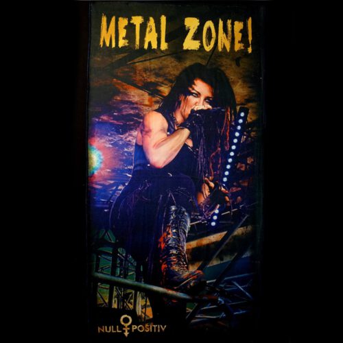 Null Positiv Handtuch Badetuch Fahne Flagge MetalZone Shop